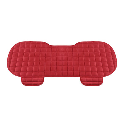 Universal Fit Car Seat Cover Front Rear Flocking Cloth Cushion Winter Auto Protector Mat Pad Non Sl 2