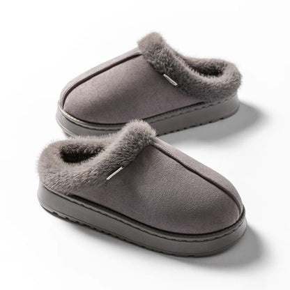 Women Fluffy Slippers Indoor Winter Anti Slip Warm Slippers 9