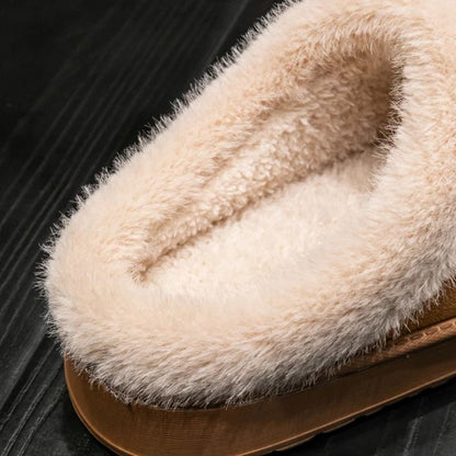 Women Fluffy Slippers Indoor Winter Anti Slip Warm Slippers 5