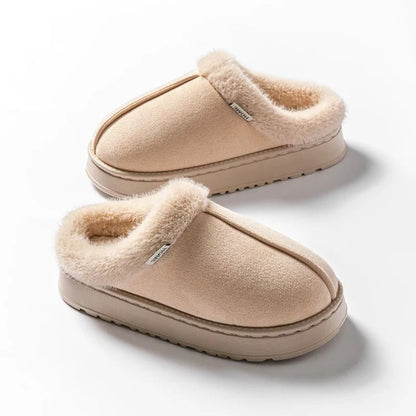 Women Fluffy Slippers Indoor Winter Anti Slip Warm Slippers 7