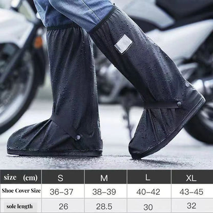 Rain Boot Shoe Covers Waterproof Reflective High Top 5