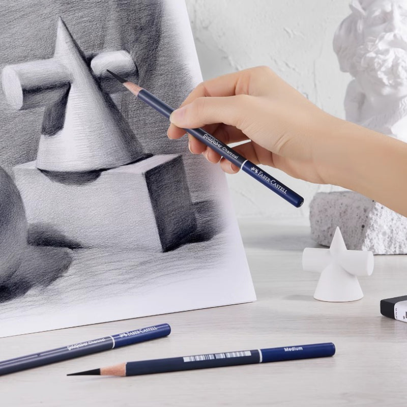 Faber Castell Goldfaber Charcoal Graphite Sketch Pencil Set for Sketching, Drawing & Shading Artists Art Supplies