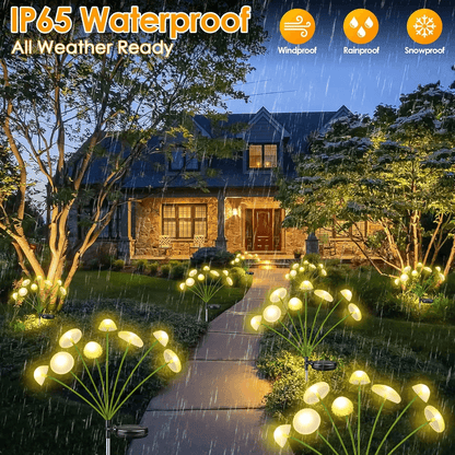 Dual Mode Solar Mushroom Lights Waterproof Outdoor Solar Lights For Garden Pathway Patio Decor With 1