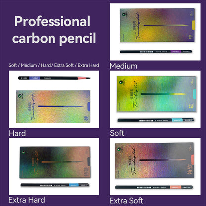 Professional Charcoal Graphite Sketch Set Pencils Box, Shading & Drawing Art Pencils for Artists, Students
