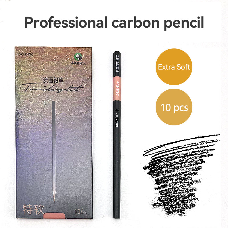 Professional Charcoal Graphite Sketch Set Pencils Box, Shading & Drawing Art Pencils for Artists, Students