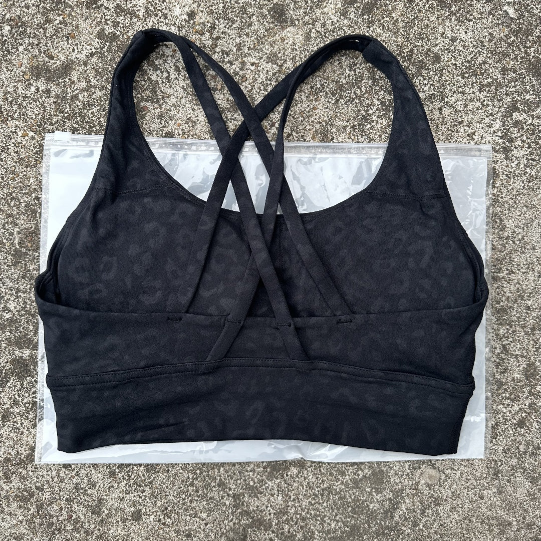 Solid Color Womens Cross Back Fitness Sport Bra, High Strength Tight Top for Comprehensive Training, Gym, Yoga