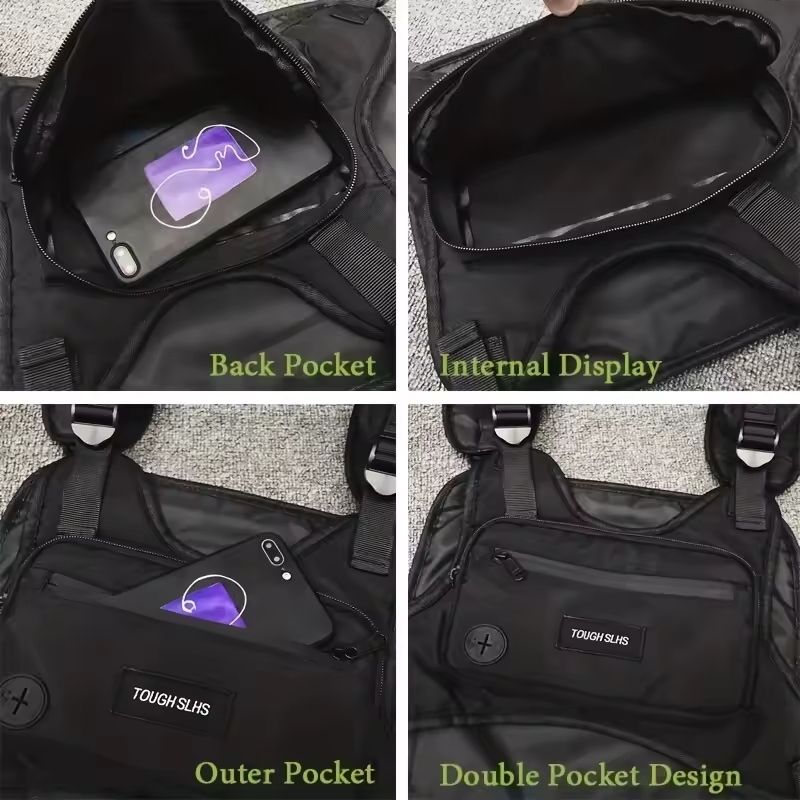 Chest Bag Tactical Vest Style Streetwear Sports Casual Bag 4