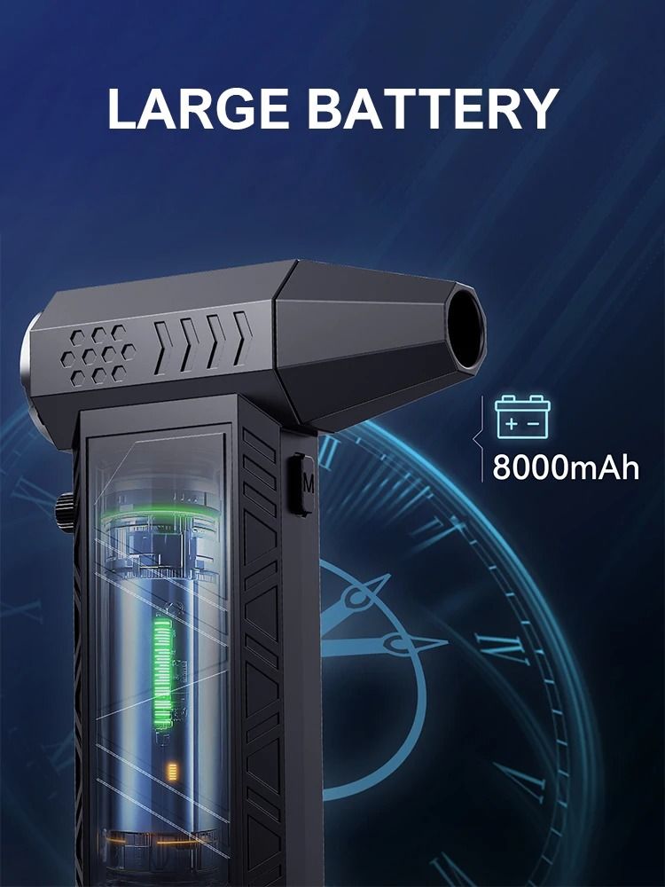 X9 Turbo Fan Jet Blower 300000RPM Brushless Vacuum Air Duster For PC Car And Home Cleaning 5