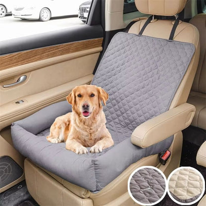 Waterproof Dog Car Seat Cover Bed – Travel Pet Carrier Mat for Small & Medium Dogs or Cats with Anti-Dirt Protection