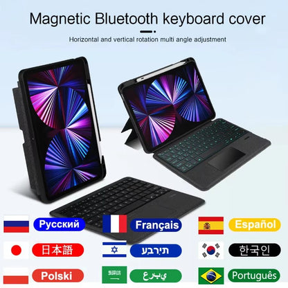Detachable Magic Keyboard Case for iPad Pro 11" & 12.9" – Smart Keyboard Cover for iPad Air M2/M3, iPad 10.2 7th–10th Ge