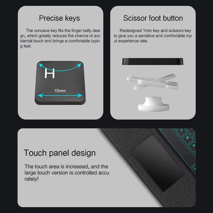 Detachable Magic Keyboard Case For IPad Pro 11  129  Smart Keyboard Cover For IPad Air M2M3 IPad 10 3