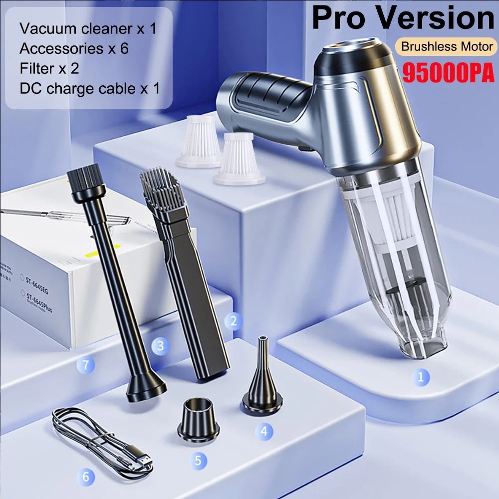 Wireless Car Vacuum Cleaner Portable Handheld 2 In 1 Vacuum And Blower 11