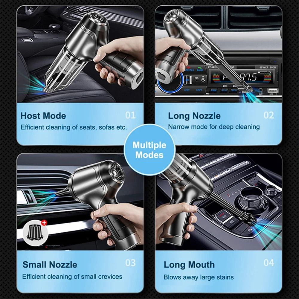Wireless Car Vacuum Cleaner Portable Handheld 2 In 1 Vacuum And Blower 5