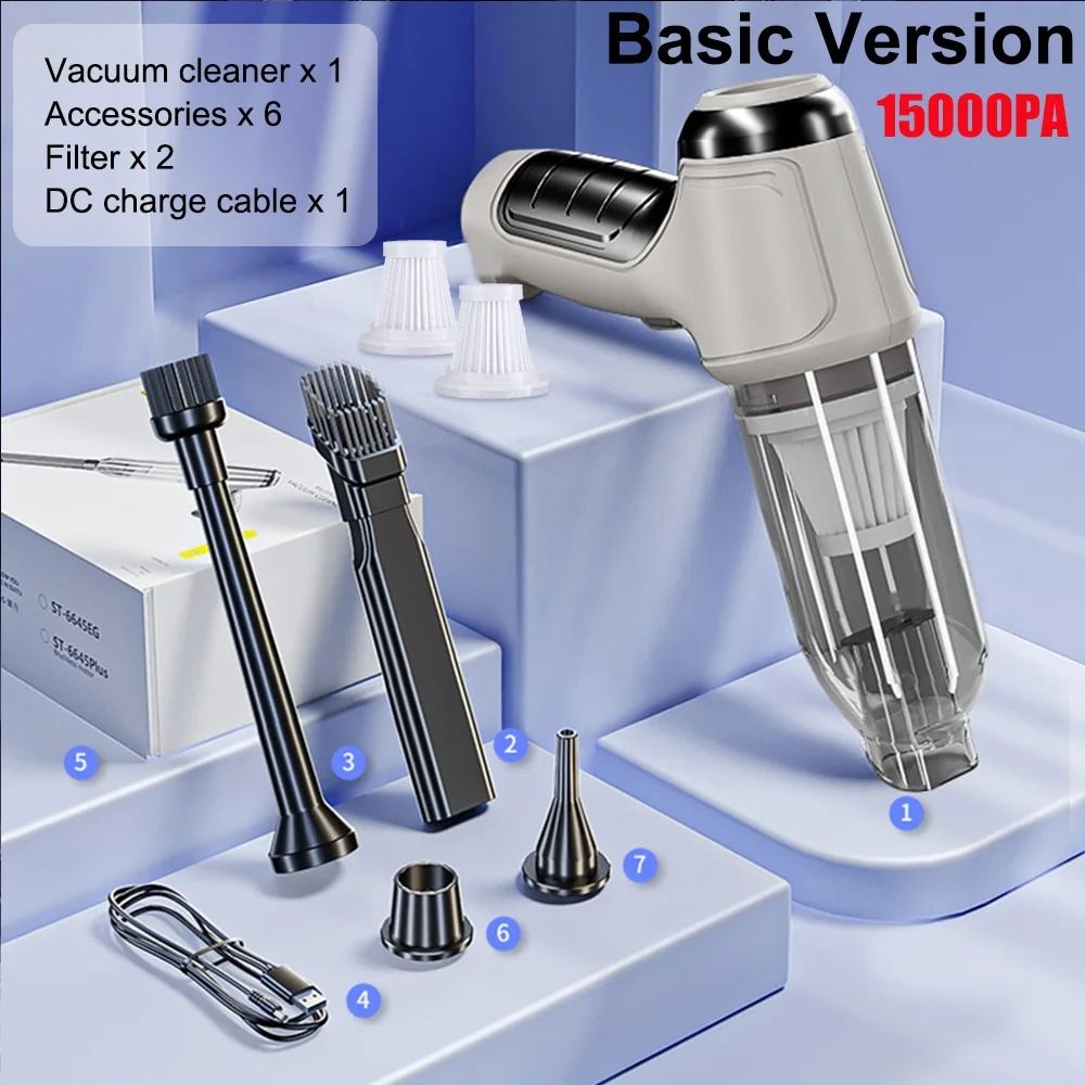Wireless Car Vacuum Cleaner Portable Handheld 2 In 1 Vacuum And Blower 8