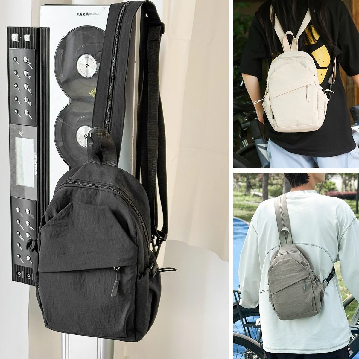 Crossbody Chest Bag Lightweight Single Shoulder Backpack For Men And Women 16