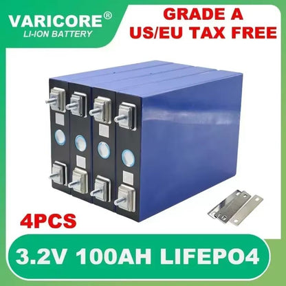 LiFePO4 Rechargeable Battery Pack  32V 100Ah To 280Ah Cells For 12V DIY Solar RV And Electric Vehic 5