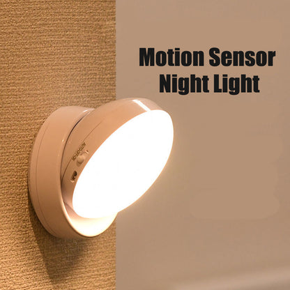 Led Night Light, USB Charging, Motion Sensor, Round Energy-saving, Sound Light Control, Led Lamps Bedroom, Corridor