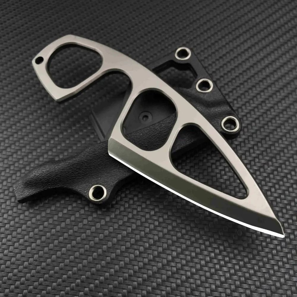 Pocket EDC Mini Fixed Blade Knife With ABS Sheath For Outdoor Survival 1