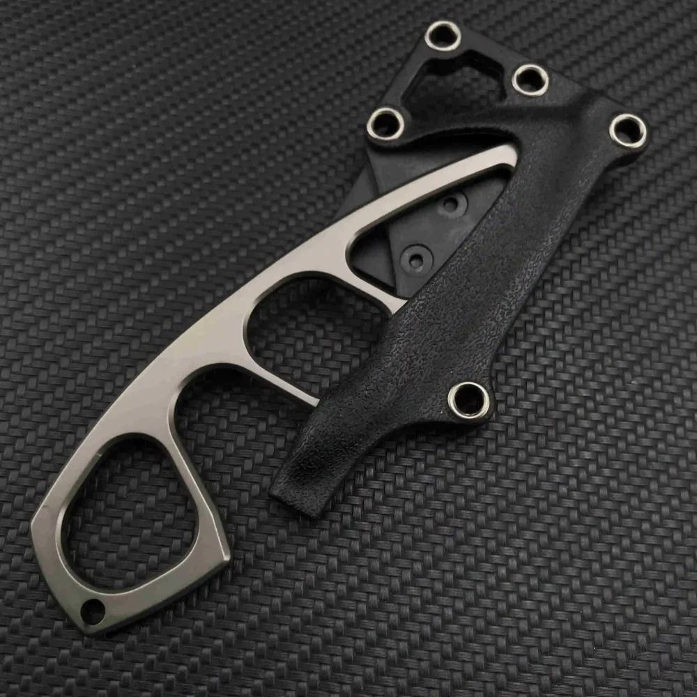 Pocket EDC Mini Fixed Blade Knife With ABS Sheath For Outdoor Survival 2