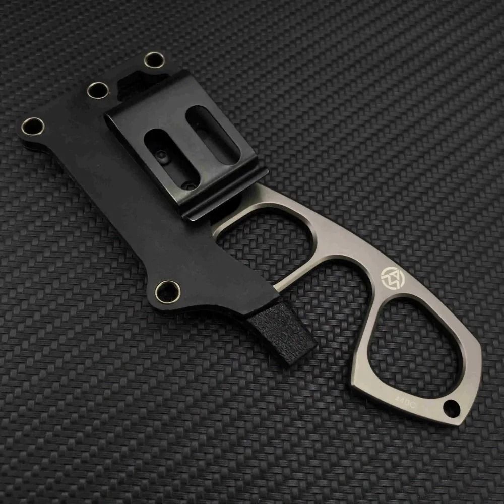 Pocket EDC Mini Fixed Blade Knife With ABS Sheath For Outdoor Survival 3