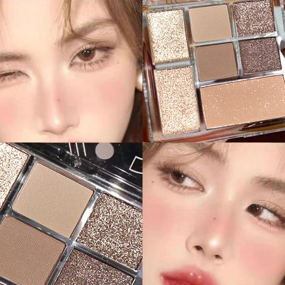 Color Eyeshadow Palette In Earth Tones With Shimmer Glitter Matte  Pearl Finishes Waterproof  Playf 4