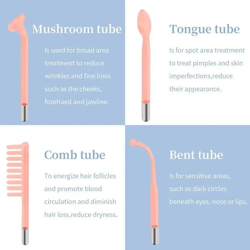 4 In 1 Portable High Frequency Facial Therapy Wand Skin Beauty Machine 2