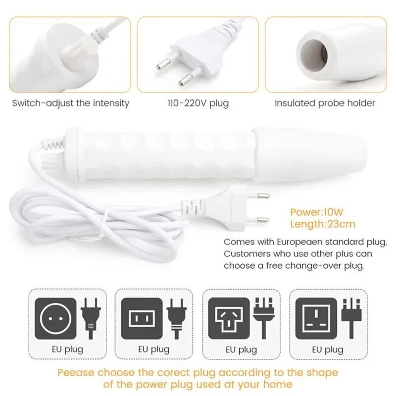 4 In 1 Portable High Frequency Facial Therapy Wand Skin Beauty Machine 3