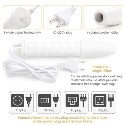 4 In 1 Portable High Frequency Facial Therapy Wand Skin Beauty Machine 3