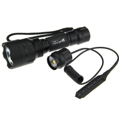 UltraFire C8 Tactical Flashlight  High Power LED Military Torch With Pressure Remote Switch For Out 6