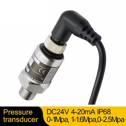Pressure Transducer Sensor for Water Gas and Hydraulic Systems with Multiple Ranges