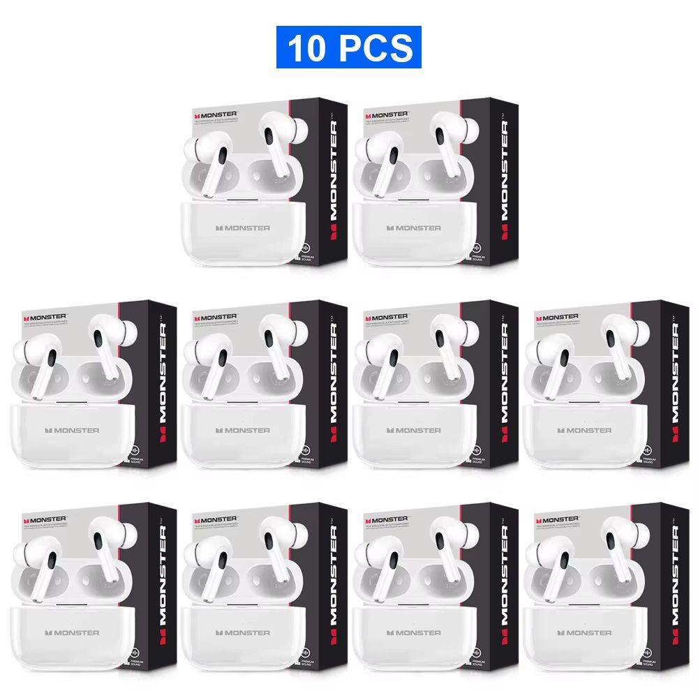 Monster TWS Wireless Bluetooth Earbuds  HD Stereo Sound Sports InEar Headphones With Charging Case  11