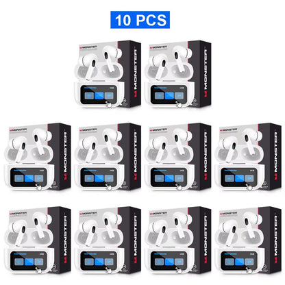 Monster TWS Wireless Bluetooth Earbuds  HD Stereo Sound Sports InEar Headphones With Charging Case  16