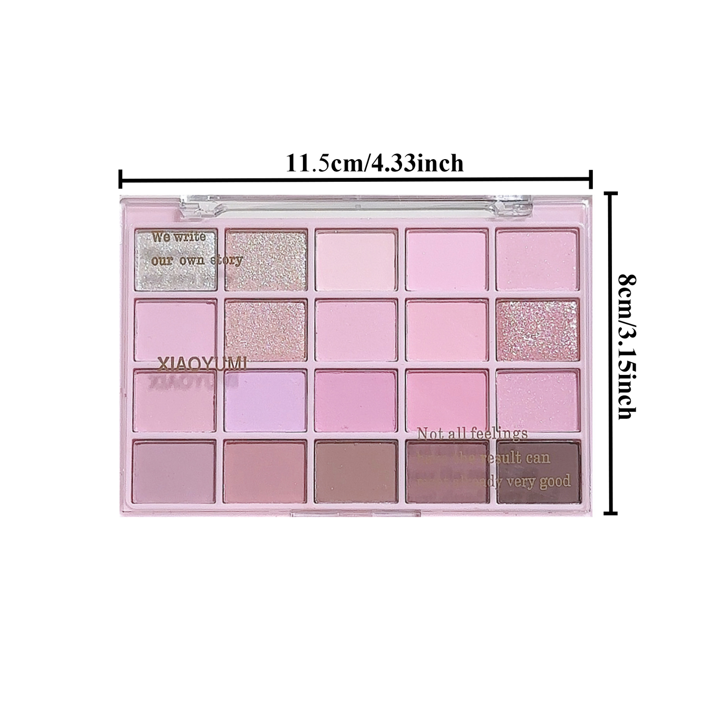 High-Pigment Color Warm Eyeshadow Palette, Romantic Smoky & Rose Shades with Matte & Glitter, Smudge-Proof Beauty