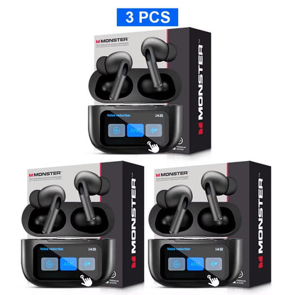 Monster TWS Wireless Bluetooth Earbuds  HD Stereo Sound Sports InEar Headphones With Charging Case  19
