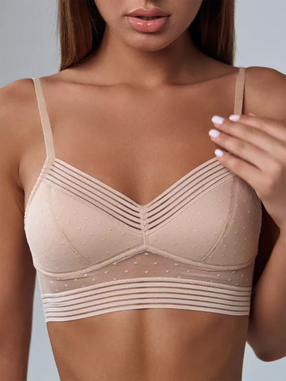 Sexy Lace U-Shaped Backless Bra for Women, No Steel Rings Ultra-Thin Invisible Sticky Bra with Beautiful Back Design