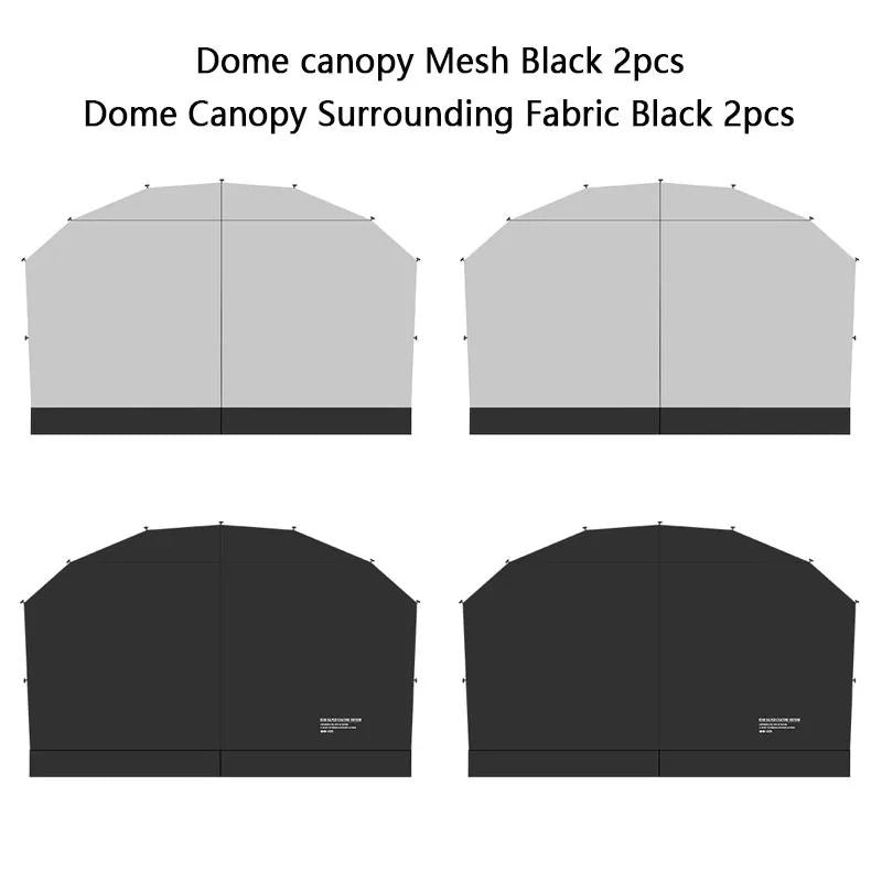 Outdoor Dome Tent With Waterproof Canopy And Optional Camping Accessories 11