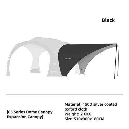 Outdoor Dome Tent With Waterproof Canopy And Optional Camping Accessories 13