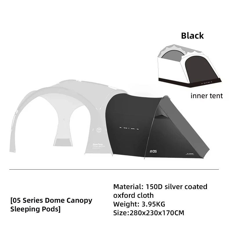 Outdoor Dome Tent With Waterproof Canopy And Optional Camping Accessories 15