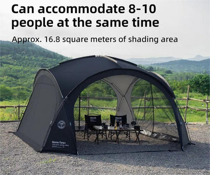 Outdoor Dome Tent with Waterproof Canopy and Optional Camping Accessories