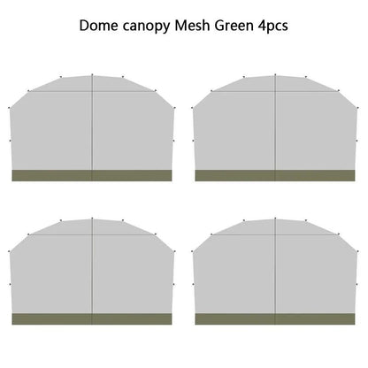 Outdoor Dome Tent With Waterproof Canopy And Optional Camping Accessories 17