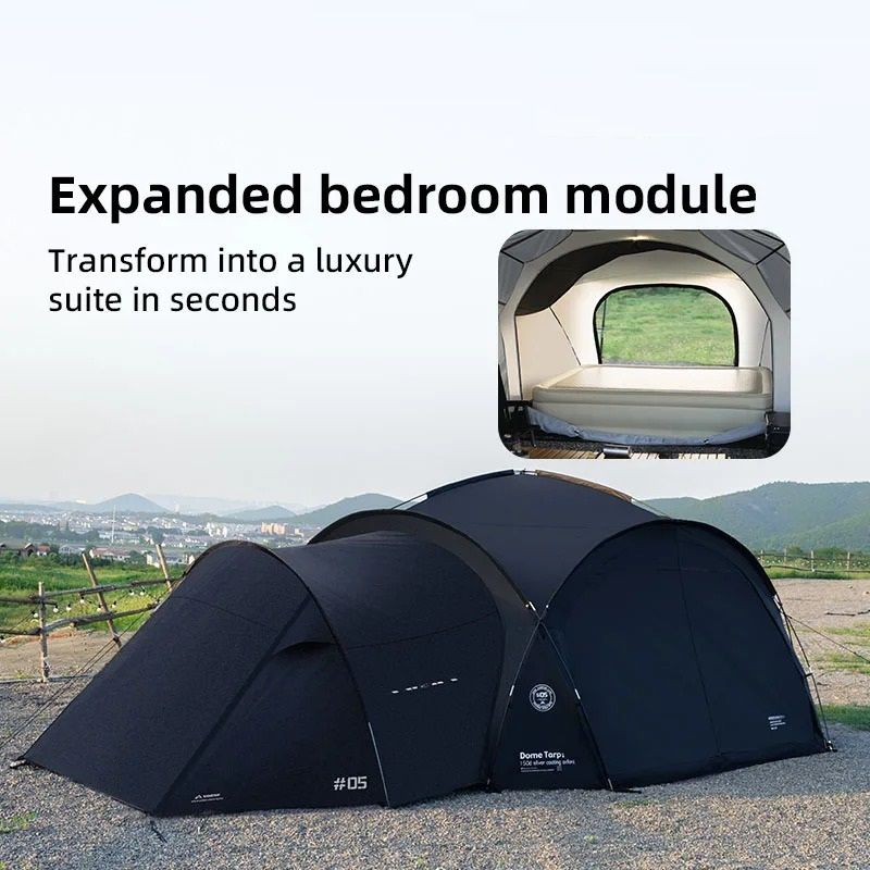 Outdoor Dome Tent With Waterproof Canopy And Optional Camping Accessories 5