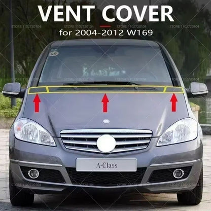 Front Hood Vent Cover Grille for Mercedes-Benz A-Class W169 (2004–2012) – Replacement for A150, A160, A170, A180, A200 (