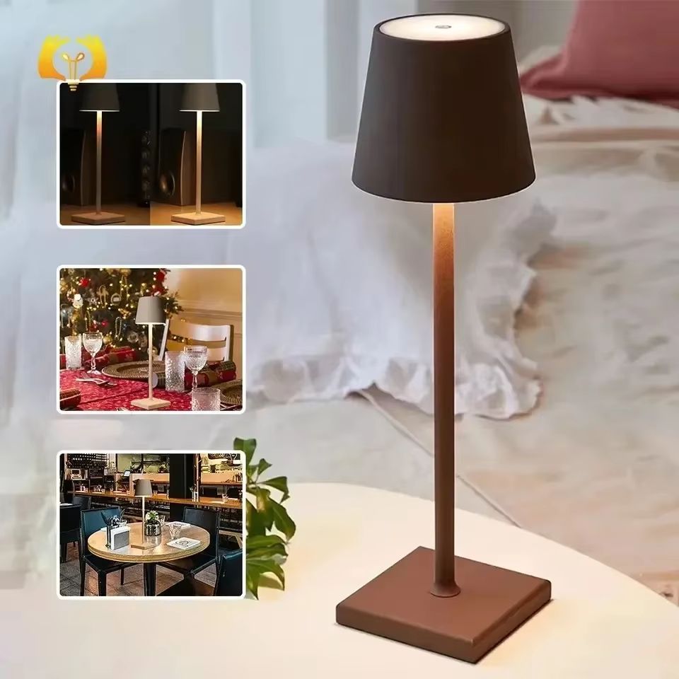 Cordless USB Rechargeable Table Lamp  Waterproof Touch Control Bedside Light For Bedroom Living Roo 2
