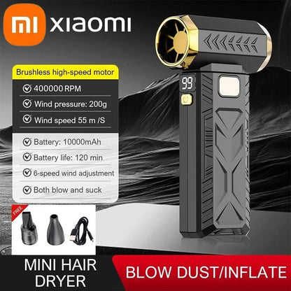 400000RPM Brushless Turbo Air Blower And Vacuum Cleaner 2 In 1 7