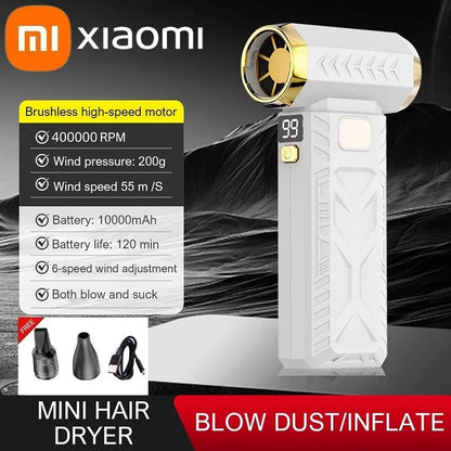 400000RPM Brushless Turbo Air Blower And Vacuum Cleaner 2 In 1 8