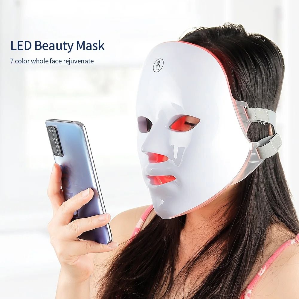 Wireless LED Face And Neck Mask Skin Tightening Rejuvenation Device 2