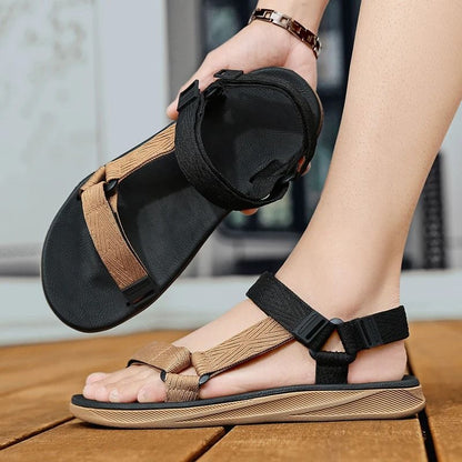 Mens Arch Support Outdoor Sandals With Yoga Mat Insole Anti Slip Flat Beach Shoes 5