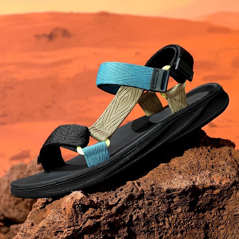 Mens Arch Support Outdoor Sandals With Yoga Mat Insole Anti Slip Flat Beach Shoes 7