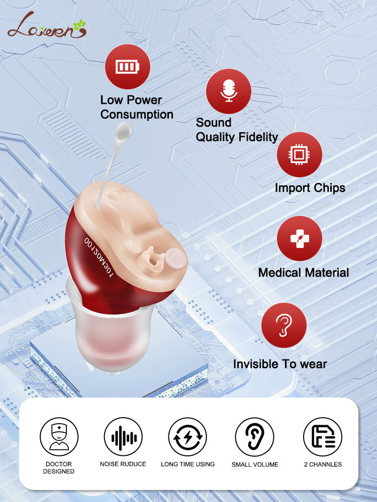 Invisible Wireless Hearing Aid Adjustable Mini CIC Sound Amplifier For Adults  Elderly LeftRight Ea 4