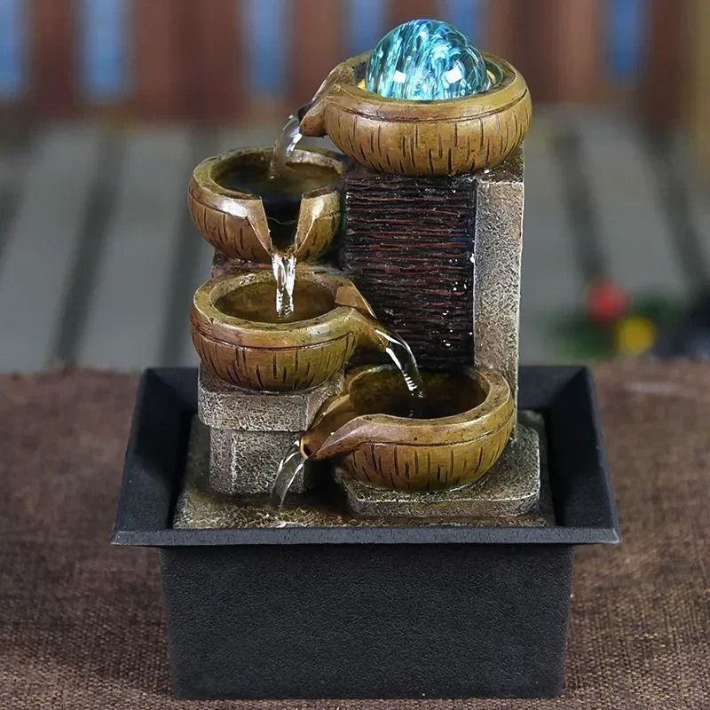 Portable Tabletop Water Fountain For Zen Relaxation And Home Decor 2